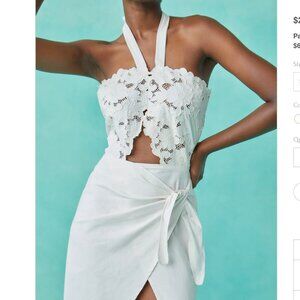 NWT Tach Clothing Marguerite Cutwork Embroidered Dress, S